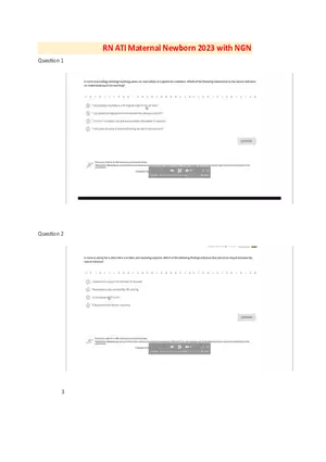 Ati Pn Maternal Proctored Exam 2023 With Ngn