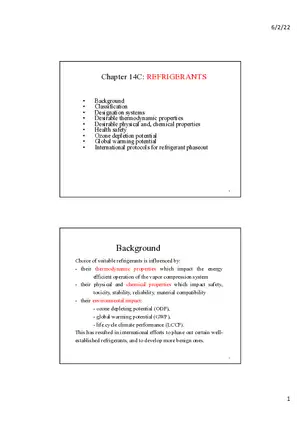 Chapter 14C Refrigerants