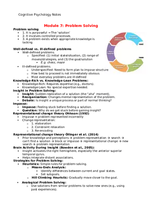 Module 7 Problem Solving