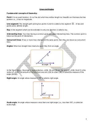 Lines and Angles