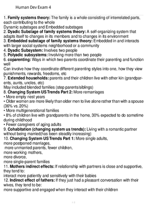 Human Dev Exam 4