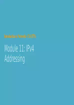 Module 11  IPv4 Addressing