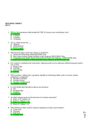 Computer Systems Servicing Written Exam  Set C