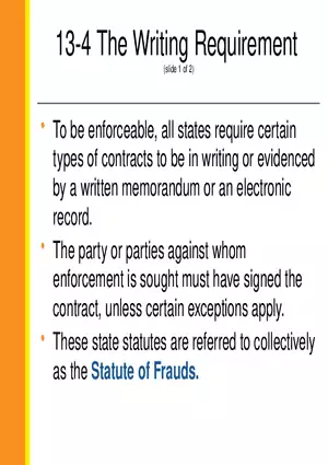 13-4 The Writing Requirement