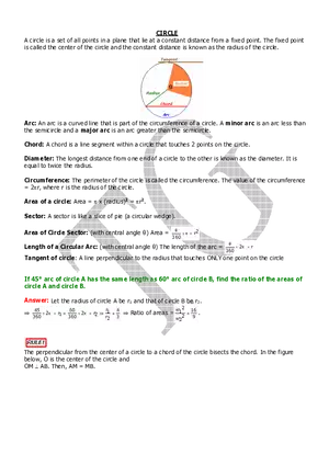 Circle Educational Materials