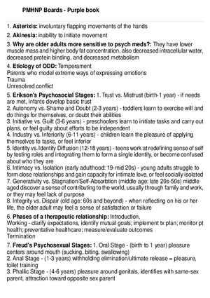 PMHNP Boards - Purple book