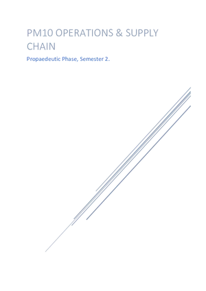 Pm10 Operations & Supply