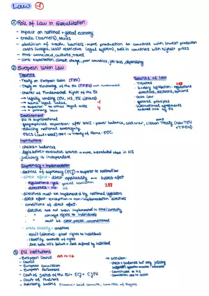 European and International Law