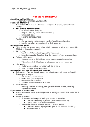 Module 4 Memory 3