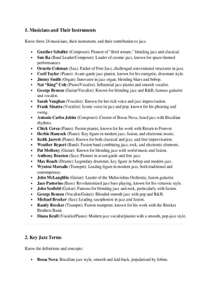 1. Musicians and Their Instruments