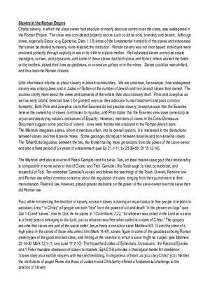 Slavery in the Roman Empire