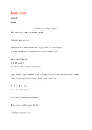 Music Theory: Harmony & Theory