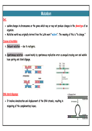 Mutation Notes