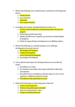 Which of the Following Were Considered Early Contributors to Developmental Theory