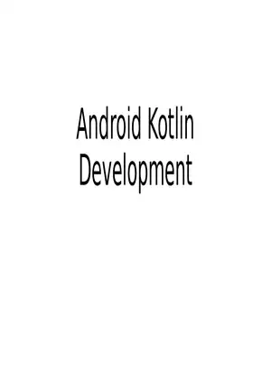 Android Kotlin Development