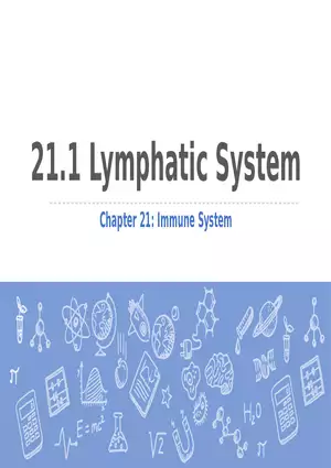 21.1 Lymphatic System