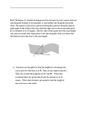Geometry Pre-test Quiz Plan for Similar Triangles 2