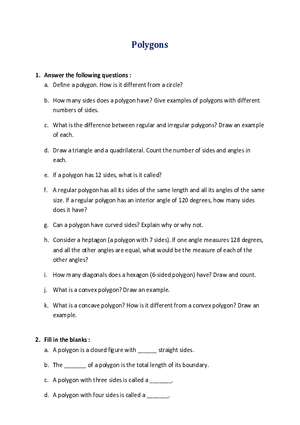 Polygons
