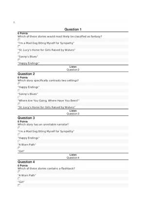 Literature Questions