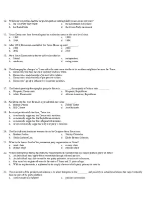 Review Questions Mid Term - Politology Pt2