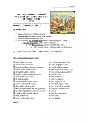 2nd Principal Part Latin