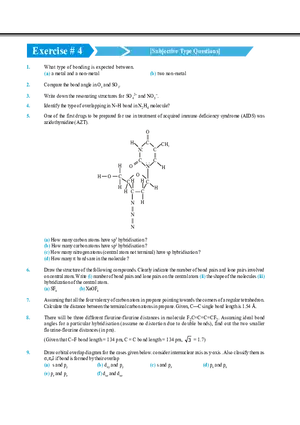 Chemical Bonding Exercise # 4