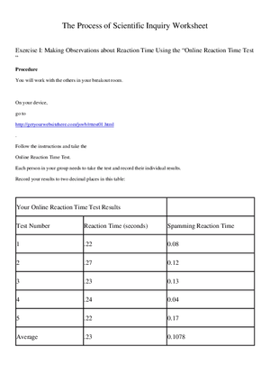 Lab 1 Scientific Inquiry Virtual 2022 Worksheet