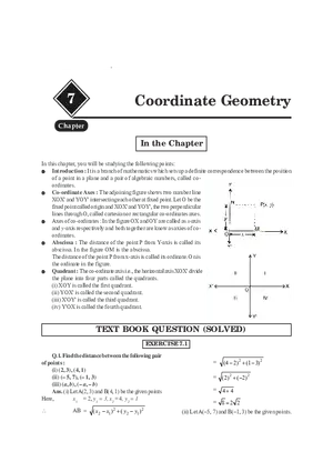 Coordinate Geometry