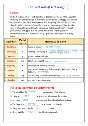 The Black Hole of Technology