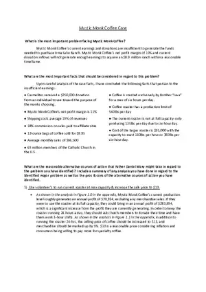 Case 2 - Mystical Monk Coffee