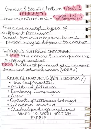 A Short History on Feminism