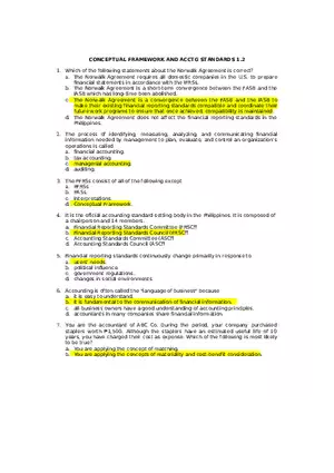 Conceptual Framework and Accounting Standards