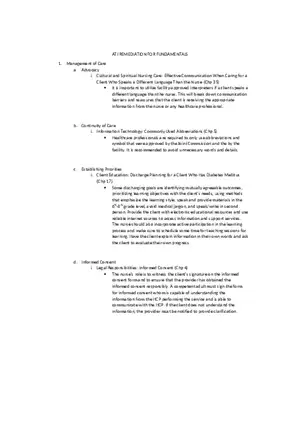 ATI Remediation for Fundamentals