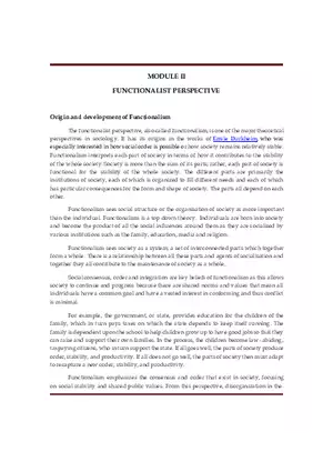 Theoretical Perspectives In Sociology Module 2