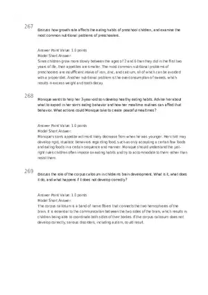 Early Childhood - Body and Mind Answers Part 9