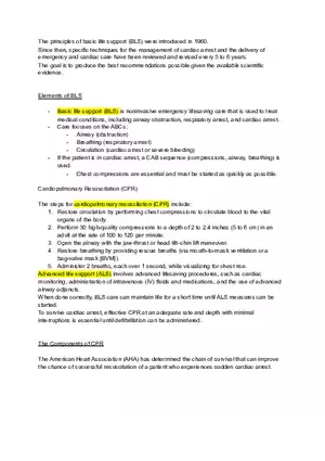 BLS Resuscitation Notes