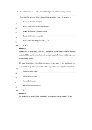 Drugs Affecting Blood Coagulation (Part 2)