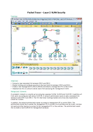 Layer 2 VLAN Security Answers