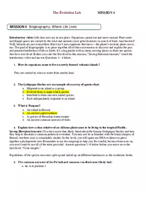 The Evolution Lab 102