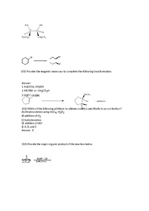 Reactions of Alkenes Part 5