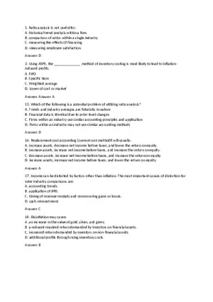 Key Concepts and Limitation Chapter 3 Quiz