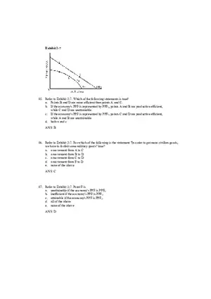 Production Possibilities Frontier Framework Answer Key 3