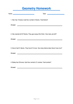 Geometry Homework #3