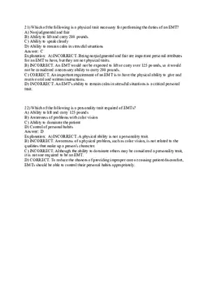 Introduction to Emergency Medical Care Part 2