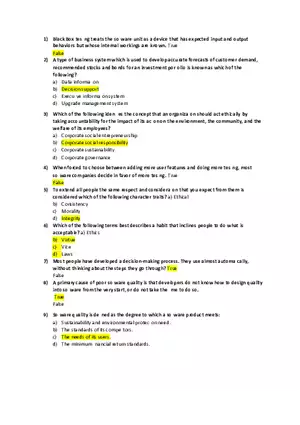 Computing Ethics and Society Answer Key 1