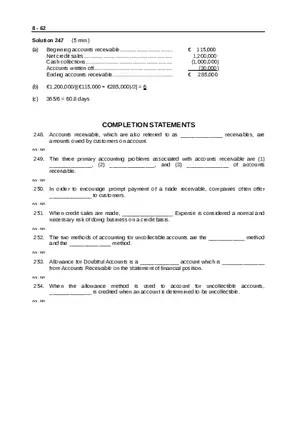 Accounting for Receivables Answer Key Part 7
