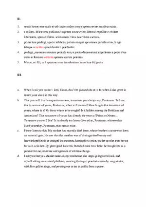 Answer Key for Latin. An Intensive Course Part 5