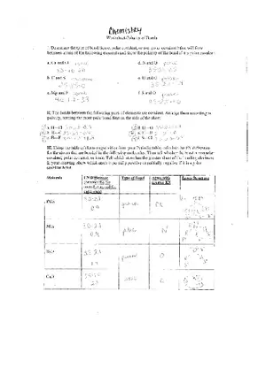Worksheet Polarity of Bonds Worksheet