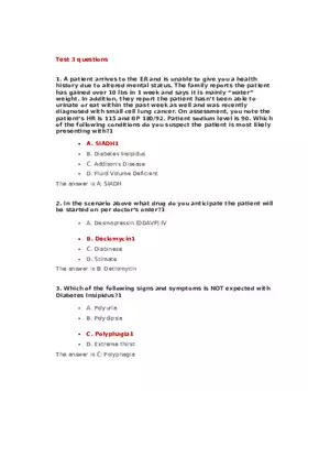 Community Health Nursing Test 3 Answer Key 1