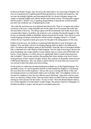 Mother Tongue Analysis